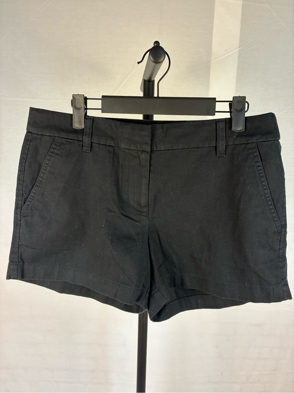 NWT J. Crew Black Cotton 3.5" Shorts 6